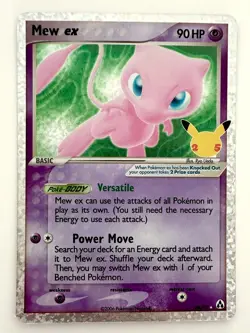 Mew ex 88/92 Pokemon Card Celebrations 25th Classic Collection Ultra Rare - Image 3