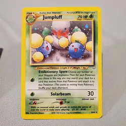 Jumpluff 9/64 Neo Revelation Holographic Holo Rare Vintage 2001 Pokemon Card LP - Image 1
