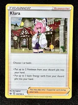 🔥Klara (Cosmos Holo) 145/198 Miscellaneous Cards & Products Holo Pokemon WoW! B - Image 1