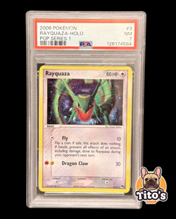 2006 Pokemon Rayquaza 3/017 POP Series 1 Holo - PSA 7 - Image 1