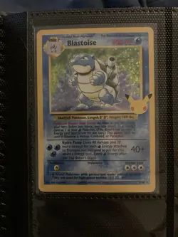 Pokemon TCG Blastoise Holo Card 2/102 Celebrations 25th Anniversary Edition - Image 1