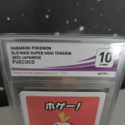 FUECOCO OLD MAID 2023 Japanese Pokemon Center Exclusive Card Game Graded 10 - Image 2