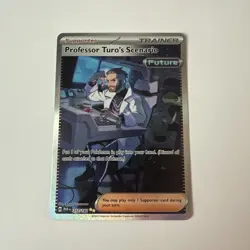 Pokemon Professor Turo's Scenario 257/182 SV04 Illustration Rare Holo Trainer - Image 1