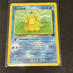 Psyduck 65/82 Common Team Rocket Pokemon Unlimited Lightly Played FREE SH - Image 1