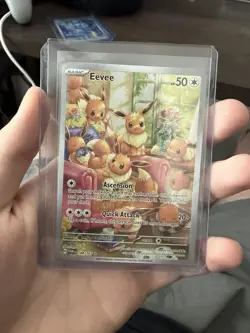 Pokemon Eevee Illustration Rare 188/167 Sv06 Twilight Masquerade Holo Card - Image 5