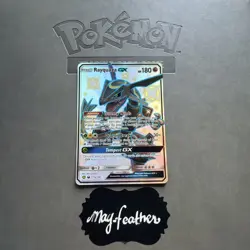 Pokemon Hidden Fates Ultra Premium Rayquaza GX 177A/168 Full Art Holo flawless - Image 1