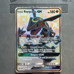 Pokemon Hidden Fates Ultra Premium Rayquaza GX 177A/168 Full Art Holo flawless - Image 2