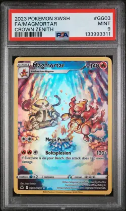 2023 Pokemon Sword And Shield Crown Zenith Magmortar Fa Crown Zenith PSA 9 #GG03 - Image 1