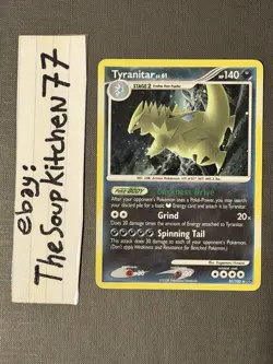 Tyranitar 30 100 Holo Diamond & Pearl Stormfront pokemon card NM - Image 1