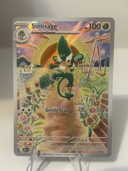 Simisage 090/086 Illustration Rare Black Bolt Pokemon Holo Near Mint - Image 1