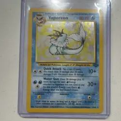 Pokemon Vaporeon Jolteon Articuno Squirtle Starmie Base Set Fossil Card Lot - Image 1