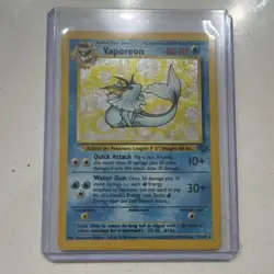 Pokemon Vaporeon Jolteon Articuno Squirtle Starmie Base Set Fossil Card Lot - Image 3