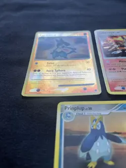 Pokemon Diamond & Pearl Holo Set 5 Card Lot Lucario, Infernape, Prinplup Stamped - Image 3