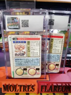 1996 Pokemon Bandai Cardass Red & Green Card #146 Moltres Prism CGC 10 Foil Holo - Image 5