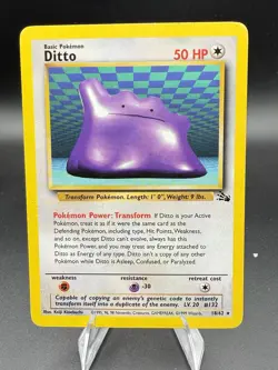 Wizards of the Coast Ditto 18/62 Fossil Rare Basic English Pokemon TCG Non Holo - Image 1