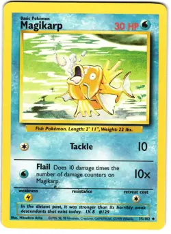 Magikarp 35/102 Pokemon Gen 1: Base Set - Image 1