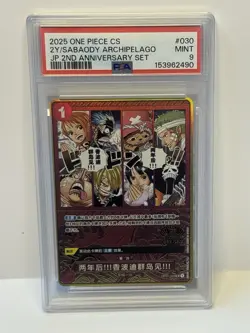 2025 One Piece 2Y/Sabaody Archipelago 2nd Anniversary Set PSA 9 - Image 1