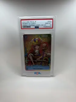 One Piece Monkey D. Luffy Shonen Jump Promo JPN King P-043 PSA 10 Promo - Image 1