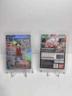 One Piece Monkey D. Luffy US Voyage College Basketball Promo Card - Image 1