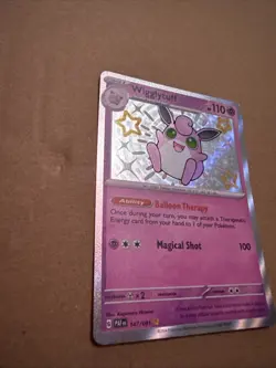 Wigglytuff 147/091 SV Paldean Fates Shiny Rare Holo Pokemon Card NM - Image 3