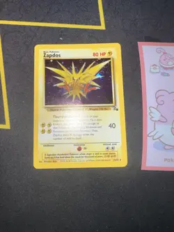 Pokemon Card Zapdos 15/62 Holo Fossil Set 🔥PSA Grade🔥101💎NM ++💎 - Image 2