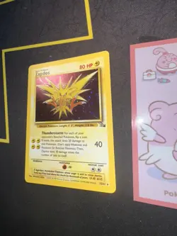 Pokemon Card Zapdos 15/62 Holo Fossil Set 🔥PSA Grade🔥101💎NM ++💎 - Image 4