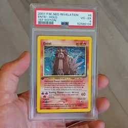 PSA 4 1st Edition Entei Holo 6/64 Neo Revelation Pokemon Card - Image 1