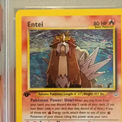 PSA 4 1st Edition Entei Holo 6/64 Neo Revelation Pokemon Card - Image 3