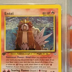 PSA 4 1st Edition Entei Holo 6/64 Neo Revelation Pokemon Card - Image 4