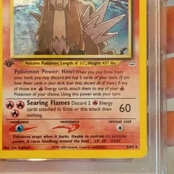 PSA 4 1st Edition Entei Holo 6/64 Neo Revelation Pokemon Card - Image 5