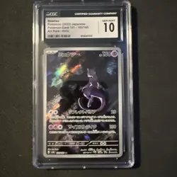 🌓🌗 CGC 10 Mewtwo 183/165 AR Art Rare 151 sv2a Pokemon Card - Image 1