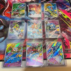 Pokemon First Partner Illustration Collection Complete 9 Card Promo Set M/NM - Image 1