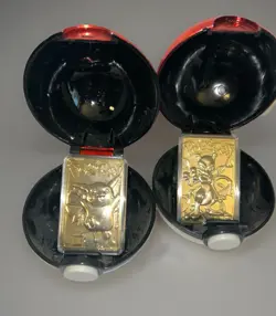 1999 Pokemon Burger King Collectible Pikachu & MewTwo 23k Gold-plated Cards - Image 1