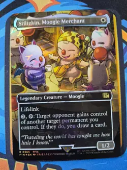 Stiltzkin, Moogle Merchant | Borderless Chocobo Track Foil | Final Fantasy MTG - Image 1