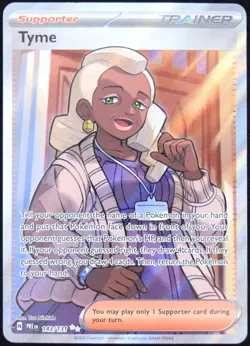 Pokemon TCG Tyme 143/131 2025 Prismatic Evolutions Ultra Rare Card - LP - Image 1