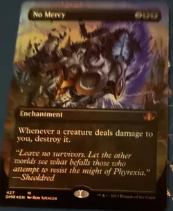 No Mercy Dominaria Remastered Borderless Foil Mythic Black #427 - Image 1