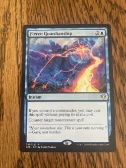 MTG Fierce Guardianship Commander 2020 NM - Image 1