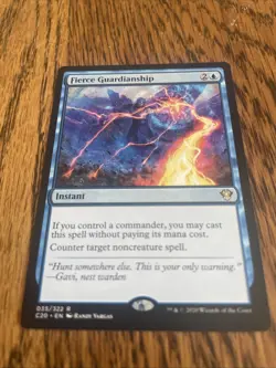MTG Fierce Guardianship Commander 2020 NM - Image 2