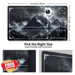 MTG Playmat TCG Mat with Zone Locking Edges Waterproof Bag - Image 3