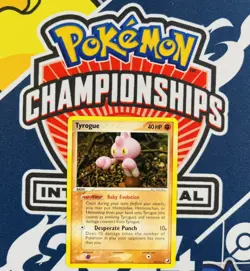 POKEMON Vintage 2005 Tyrogue 33/115 EX Unseen Forces Rare Card Yuka Morii NM - Image 1