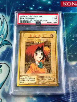 YUGIOH TEA GARDNER BANDAI #6 1998 1ST GENERATION PSA GRADED 7 - Image 1