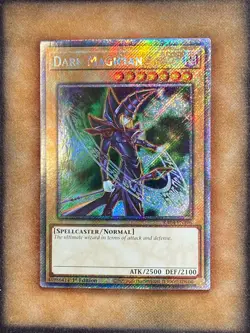 Yugioh Dark Magician RA04-EN106 Platinum Secret Rare 6th Art 1st Ed NM - Image 1