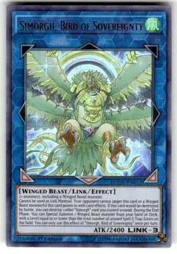 Yugioh Simorgh, Bird of Sovereignty DUOV-EN012 Ultra Rare 1st Ed NM - Image 1