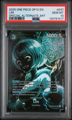 LIM 2025 ONE PIECE OP12-LEGACY OF THE MASTER #037 PSA 10 - Image 1