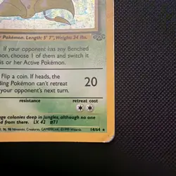 Pokemon Victreebel Jungle Holo Rare Unlimited Card 14/64 - - Image 5