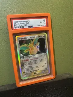 Pokemon TCG Dragonite Reverse Holo Rare Card 3/113 EX Delta Species PSA 8 NM-MT - Image 1