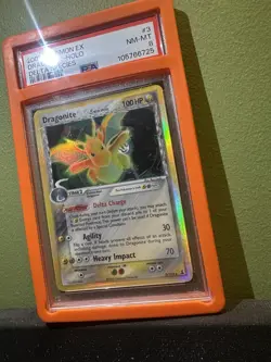 Pokemon TCG Dragonite Reverse Holo Rare Card 3/113 EX Delta Species PSA 8 NM-MT - Image 2