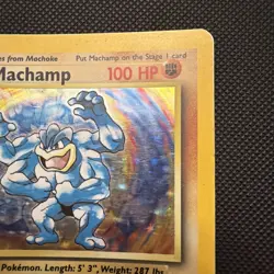 Pokemon TCG Machamp Holo Card Base Set 1st Edition 8/102 - Image 3