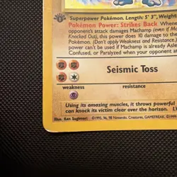 Pokemon TCG Machamp Holo Card Base Set 1st Edition 8/102 - Image 4