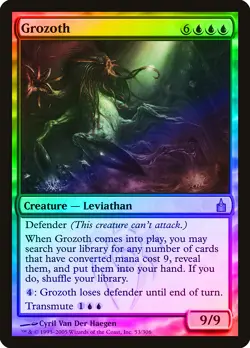 Grozoth FOIL Ravnica: City of Guilds PLD Blue Rare MAGIC MTG CARD ABUGames - Image 1